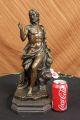 Signed Valli Jesus Christ On Rock Bronze Sculpture Statue Figure Art Nr Metalware photo 2