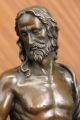 Signed Valli Jesus Christ On Rock Bronze Sculpture Statue Figure Art Nr Metalware photo 4