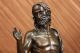 Signed Valli Jesus Christ On Rock Bronze Sculpture Statue Figure Art Nr Metalware photo 5