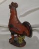 19th Century American Folk Art Redware Rooster Figure Figurines photo 1