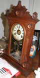 Walnut Welch Spring Shelf Clock Clocks photo 1