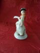 Herend Little Boy On Goose Figurine Porcelain Figurines photo 4