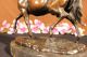 Natural Free Arabian Horse Barn Racing Race Sculpture Marble Base Figurine Statu Metalware photo 5