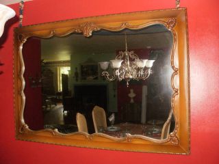 Vintage Mirror Very Large Carvings Shabby Soo Chic photo