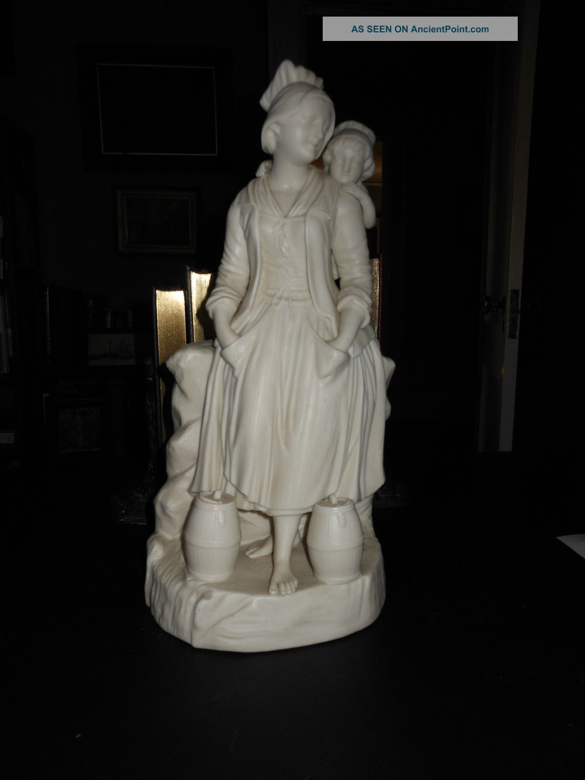 Antique Parian Ware Statue Art Union Of Great Britian New Lower Price Figurines photo