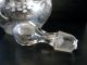 19th C Blown Shaft And Globe Decanter Etched With Grapes And Vines Stemware photo 3