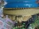 Antique French Opaline Turquoise Dore Bronze Lamp Large Lamps photo 10