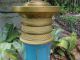 Antique French Opaline Turquoise Dore Bronze Lamp Large Lamps photo 4