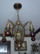 Fantastic French Gothic Gargoyle Bronze/brass Castle Chandelier Metalware photo 1