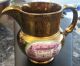 Antique Copper Luster Pitcher W Pink House Picture - Nr Pitchers photo 2