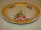 P.  K.  Silesia Plate Creamy White With Pink Roses And Doubled Handled Plates & Chargers photo 3