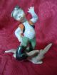 Herend Little Hunter Boy With Rabbit Bunny Figurine Porcelain Figurines photo 1