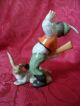 Herend Little Hunter Boy With Rabbit Bunny Figurine Porcelain Figurines photo 3