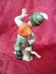 Herend Little Hunter Boy With Rabbit Bunny Figurine Porcelain Figurines photo 4