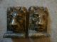 Antique Porcelain Bookends Leo Head Other photo 3