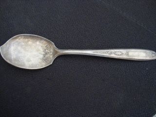 Antique Vintage Silver Plated Butter Spoon photo