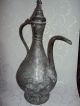 Antique Ottoman Turkish Empire Copper Jug Pitcher Metalware photo 7