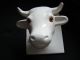 Antique Porcelain Wall Plaque Cow Other photo 3