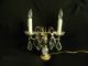 Pair Of Antique French Crystal Girandoles Table Lamps 19th.  C.  Louis Xv Style Lamps photo 4