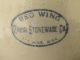 Antique Red Wing Crock 5 Gallon,  Old Mark 1917 - 18,  Perfect Crocks photo 1