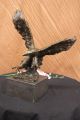 Bronze Eagle Hawk Falcon Osprey Kite Mascot Zoo Statue Sculpture Lost Wax Decor Metalware photo 3