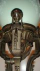 1800,  S A Combination Sculptured Bronze & Porcelain Tri Footed Sur Pate Panels Metalware photo 4