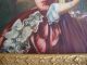 Antique Kpm Style Oil Painting 19th Celluloid Bone Other photo 5