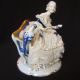 Antique German Porcelain Unterweissbach Lady W Parrot Dresden Figurine Figurines photo 3