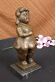 Signed Fernando Botero Young Girl Bronze Sculpture On Marble Base Modern Art Lrg Metalware photo 8