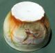 Vintage Porcelain Bowl Handpainted - Flying Mallard Ducks & Landscape Bowls photo 9