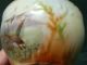 Vintage Porcelain Bowl Handpainted - Flying Mallard Ducks & Landscape Bowls photo 3