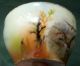 Vintage Porcelain Bowl Handpainted - Flying Mallard Ducks & Landscape Bowls photo 7
