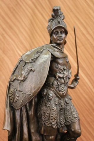 Bronze Spartan Trojan Warrior Roman Legionair School Centurion Gladiator Figure photo