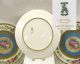 Set Of 17 Ahrenfeldt Limoges Hand Painted Floral & Gilt Dinner Plates Plates & Chargers photo 11