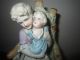 Spectacular Antique German Beaded Beading Figurine,  Mother And Child,  Euc Figurines photo 2