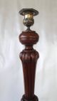Pair C1880 English Mahogany And Brass Candlesticks Other photo 2