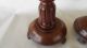 Pair C1880 English Mahogany And Brass Candlesticks Other photo 6