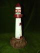 Rare Large Cast Metal Lighthouse Lamp Nightlight Antique Lamps photo 3