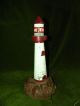 Rare Large Cast Metal Lighthouse Lamp Nightlight Antique Lamps photo 4