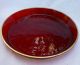 6 Piece Antique Ruby Red Pigeon Blood Art Glass Cordial Set Decanter Stems Tray Decanters photo 1