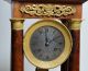Antique French Empire Neoclassical Portico Clock Ormolu Bronze Mahogany C.  1840 Clocks photo 1