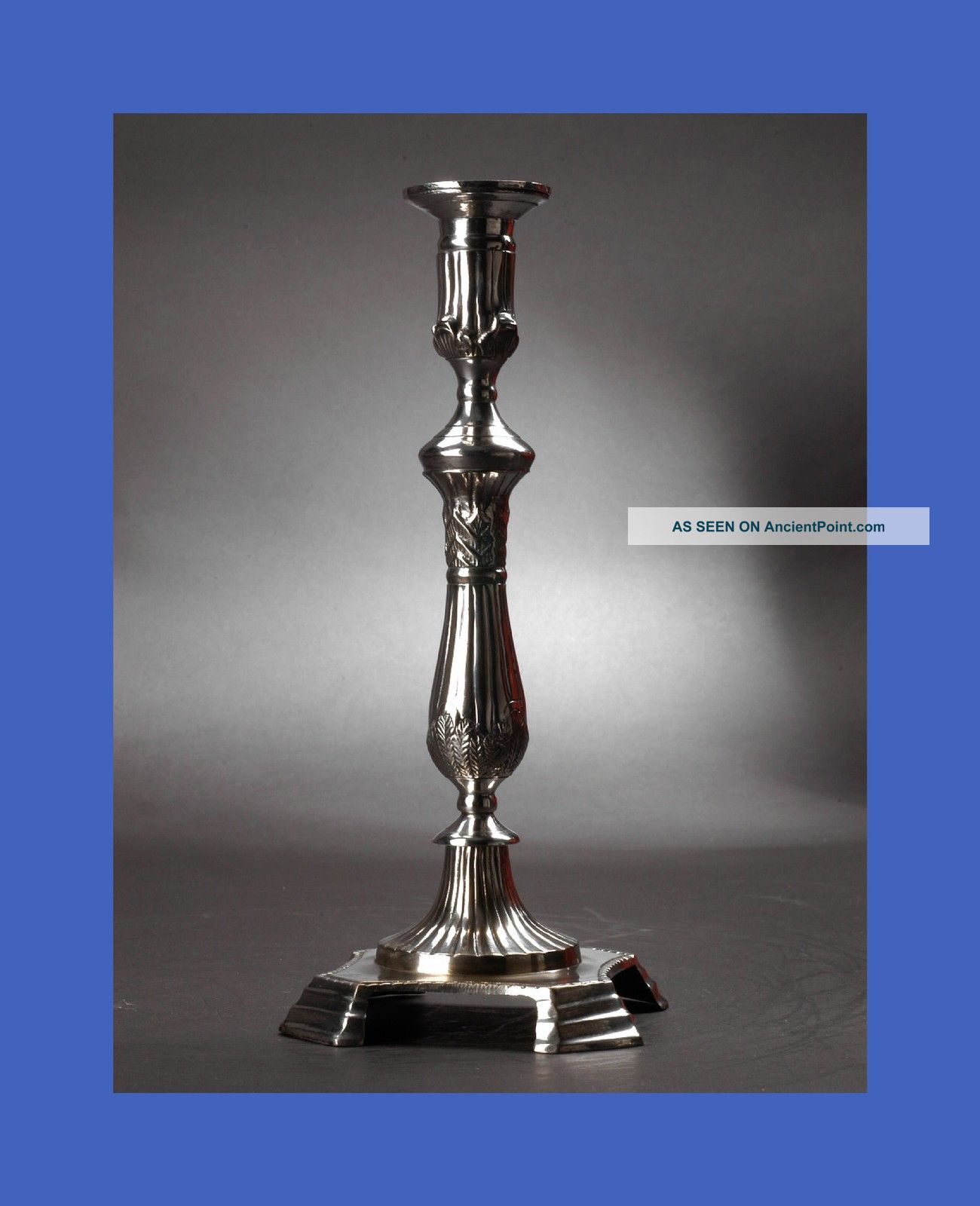 Empire Candle Silver Plated End The 19th Century Clocks photo