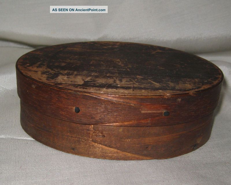 19th Century 2 Finger Wooden Shaker Pantry Box Boxes photo