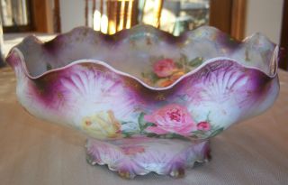 R.  S.  Prussia Porcelain Collector ' S Bowl Very Rare Mint Condition photo