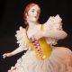Rare Antique Volkstedt German Dresden Porcelain Deco Dancer Doll Lady Figurine Figurines photo 2