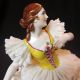 Rare Antique Volkstedt German Dresden Porcelain Deco Dancer Doll Lady Figurine Figurines photo 4