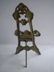 Miniature Easel Frame Cast Brass Art Nouveau Style 8 