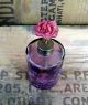 I W Rice Purple Vintage Perfume Bottle Crackle Japan Label Red Flower Perfume Bottles photo 1
