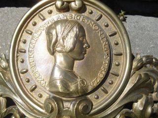 Bronze Italian Royal Medallion/crest Embassy Wall/pillar Architectural Elements photo