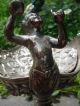 Silver - Plated Bronze Mythological Cherub/griffin/gargoyle/satyr/serpent Tazza Metalware photo 1